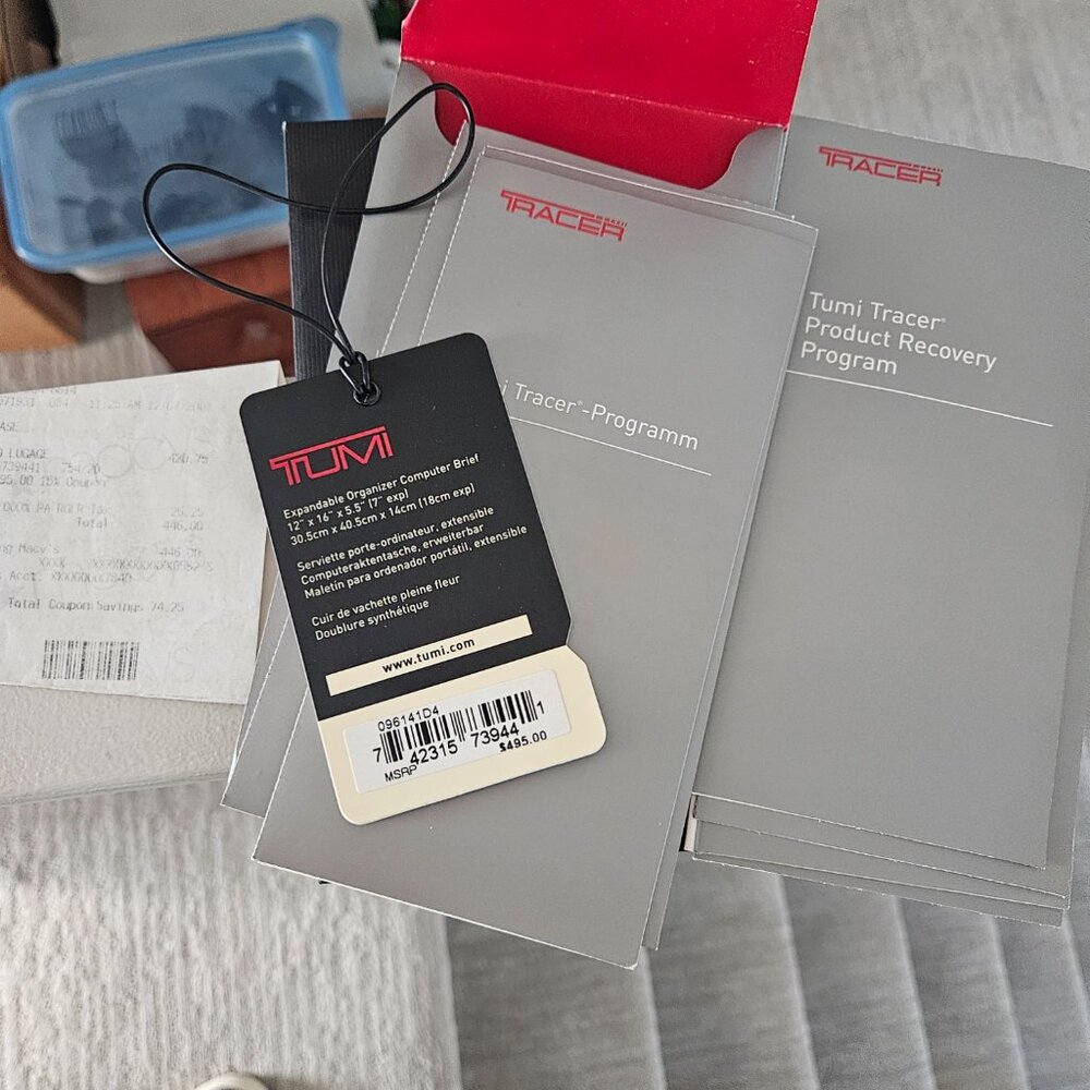 TUMI 26103DH Alpha Rolling Laptop Bag under seat carry-on luggage topper - Picture 11 of 11